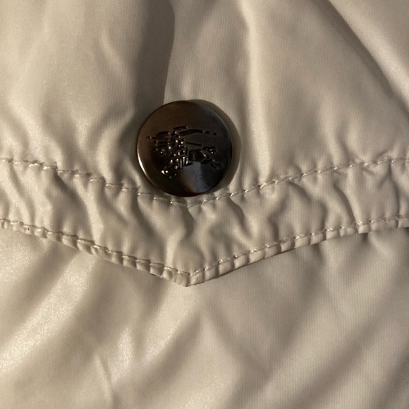 Burberry Beige Puffer Jacket with Plaid Lining - Picture 12 of 15